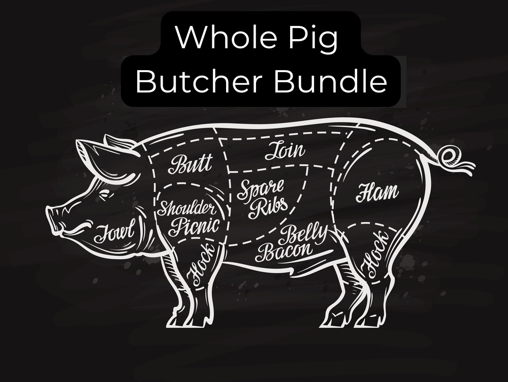 WHOLE PIG BUTCHER BUNDLE (200 lbs.)